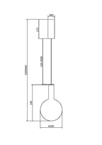 Lampa wisząca Maytoni Nebula IP20 x MOD182PL-L4W3K | Biały