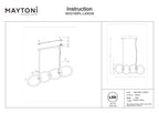 Lampa wisząca Maytoni Node IP20 x MOD165PL-L40G3K | Złoto
