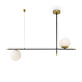 Lampa wisząca Maytoni Nostalgia IP20 2xE14 MOD048PL-02G | Czarno-złoty