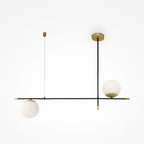 Lampa wisząca Maytoni Nostalgia IP20 2xE14 MOD048PL-02G | Czarno-złoty