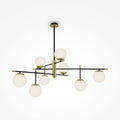Lampa wisząca Maytoni Nostalgia IP20 9xE14 MOD048PL-09G | Czarno-złoty