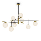 Lampa wisząca Maytoni Nostalgia IP20 9xE14 MOD048PL-09G | Czarno-złoty