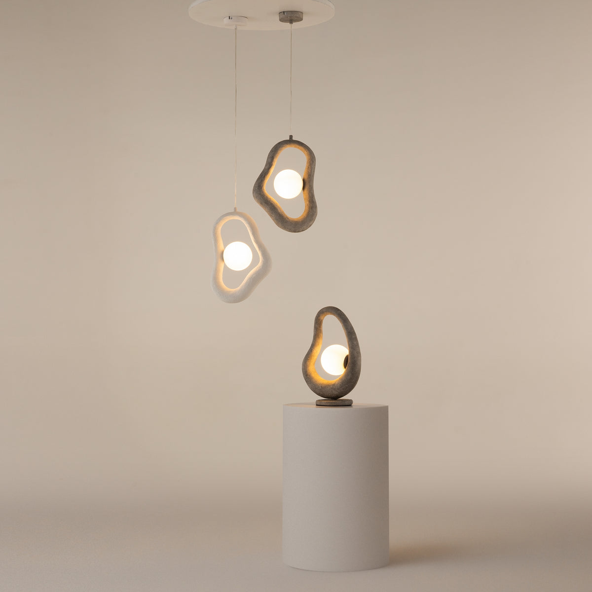 Lampa wisząca Maytoni Opus IP20 1xG9 MOD380PL-01W | Biały