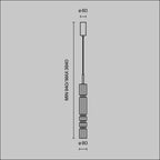 Lampa wisząca Maytoni Ordo IP20 x MOD272PL-L12B3K | Czarny