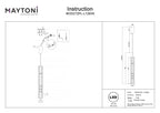 Lampa wisząca Maytoni Ordo IP20 x MOD272PL-L12B3K | Czarny