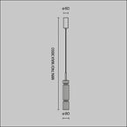 Lampa wisząca Maytoni Ordo IP20 x MOD272PL-L12B3K1 | Czarny