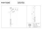 Lampa wisząca Maytoni Ordo IP20 x MOD272PL-L12B3K1 | Czarny