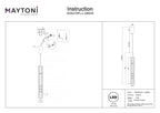 Lampa wisząca Maytoni Ordo IP20 x MOD272PL-L12BS3K | Czarny
