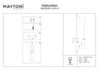 Lampa wisząca Maytoni Palette IP20 1xGU10 MOD303PL-01CFL2 | Czarny