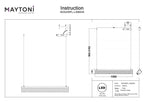 Lampa wisząca Maytoni Petra IP20 x MOD250PL-L36BS3K | Mosiądz