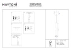Lampa wisząca Maytoni Pro Focus IP20 1xGU10 MOD161PL-01CM1 | Srebrny