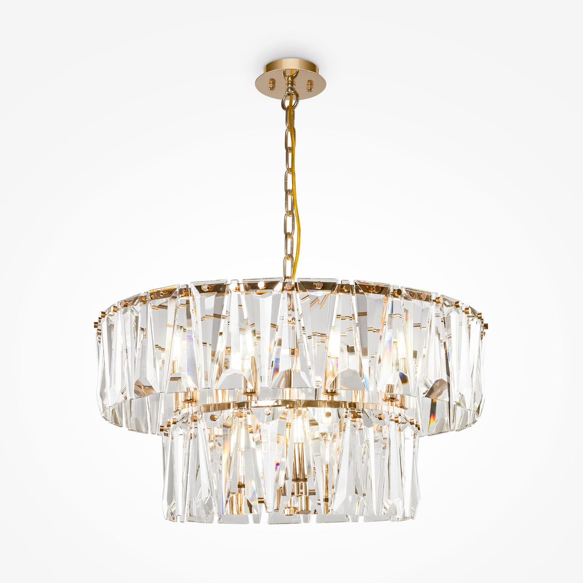 Lampa wisząca Maytoni Puntes IP20 12xE14 MOD043PL-12G | Złoto