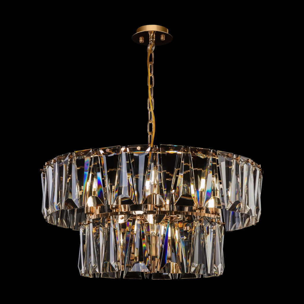 Lampa wisząca Maytoni Puntes IP20 12xE14 MOD043PL-12G | Złoto