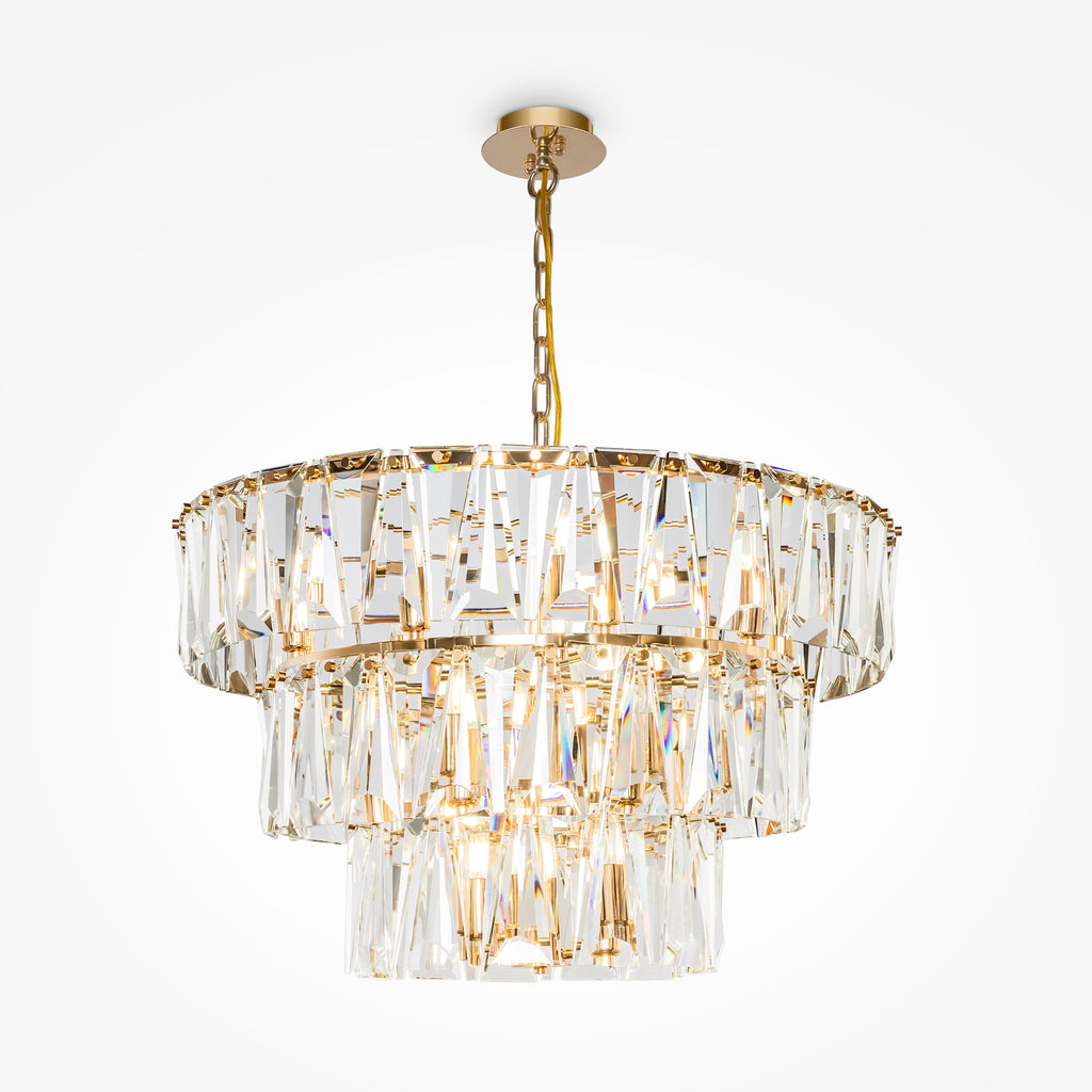 Lampa wisząca Maytoni Puntes IP20 18xE14 MOD043PL-18G | Złoto