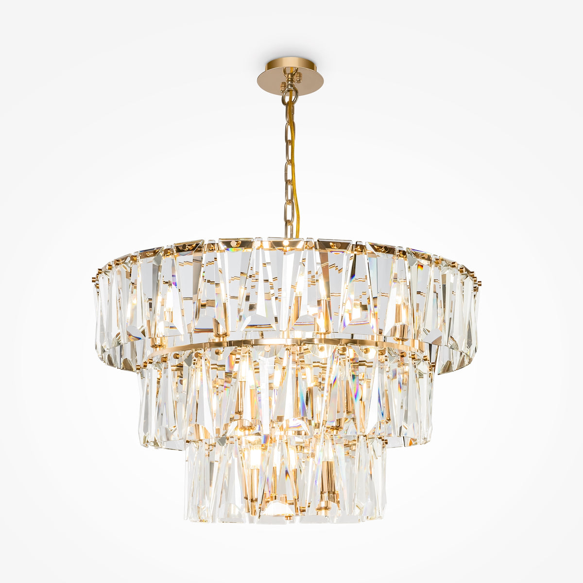 Lampa wisząca Maytoni Puntes IP20 18xE14 MOD043PL-18G | Złoto
