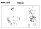 Lampa wisząca Maytoni Puntes IP20 18xE14 MOD043PL-18G | Złoto