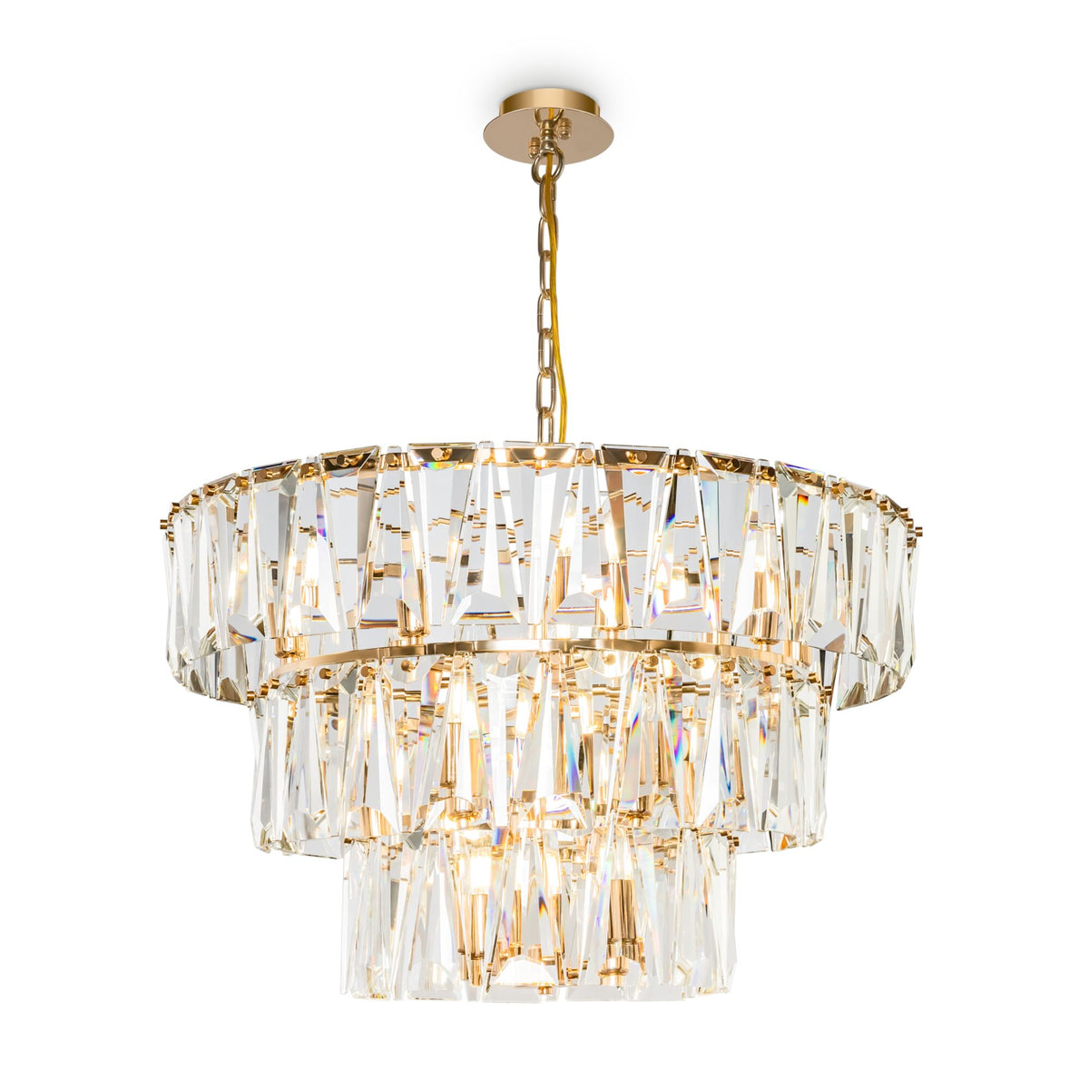 Lampa wisząca Maytoni Puntes IP20 18xE14 MOD043PL-18G | Złoto