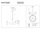 Lampa wisząca Maytoni Puntes IP20 6xE14 MOD043PL-06CH | Chrom