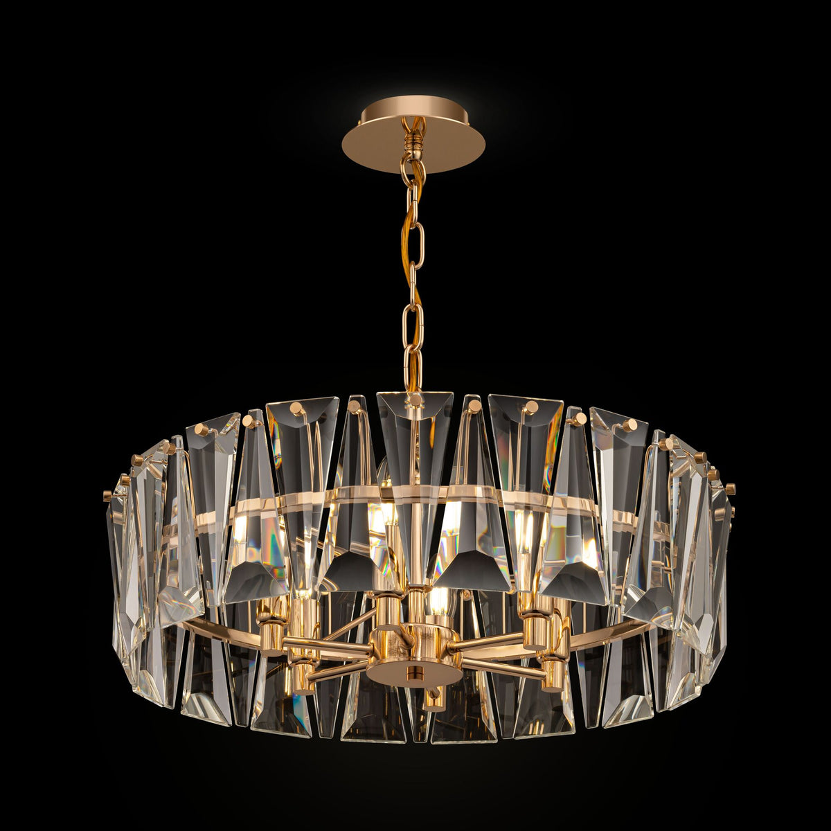 Lampa wisząca Maytoni Puntes IP20 6xE14 MOD043PL-06G | Złoto