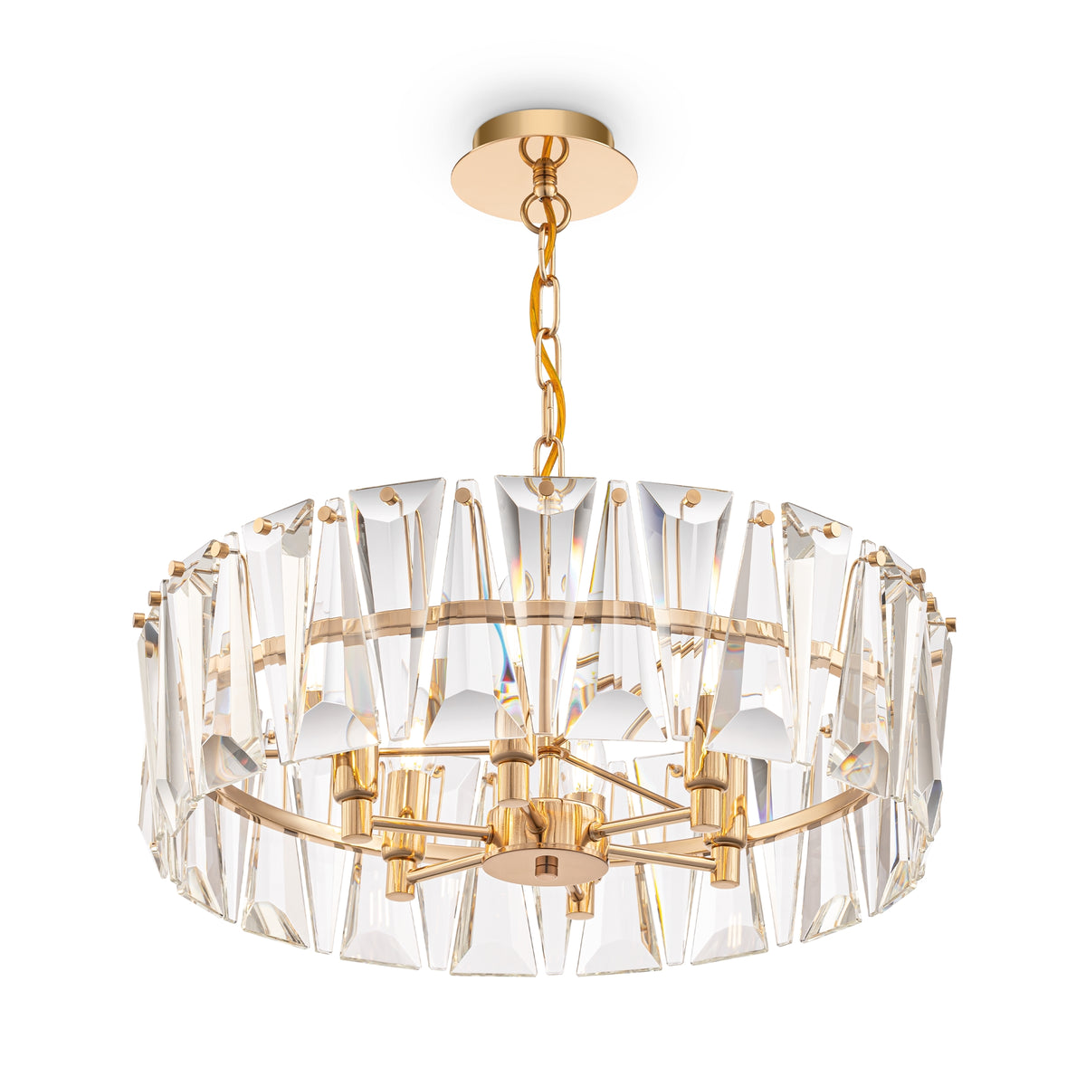 Lampa wisząca Maytoni Puntes IP20 6xE14 MOD043PL-06G | Złoto