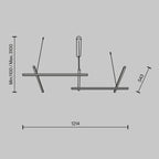 Lampa wisząca Maytoni Radiance IP20 x MOD278PL-L50G3K | Złoto