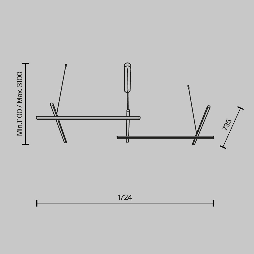 Lampa wisząca Maytoni Radiance IP20 x MOD278PL-L86G3K1 | Złoto