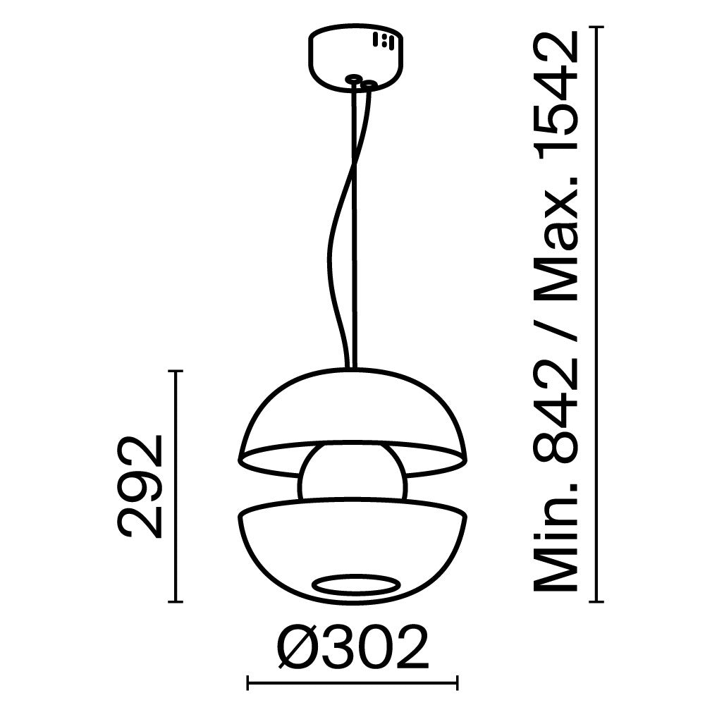 Lampa wisząca Maytoni Rebel IP20 x MOD322PL-L6G3K | Czarny