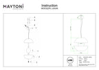 Lampa wisząca Maytoni Rebel IP20 x MOD322PL-L6G3K | Czarny