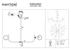 Lampa wisząca Maytoni Rendez-vous IP20 10xE14 MOD109PL-10BS | Mosiądz