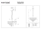 Lampa wisząca Maytoni Revero IP20 7xE14 MOD085PL-07G | Złoto