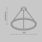 Lampa wisząca Maytoni Rim IP20 x MOD058PL-L42BK | Czarny
