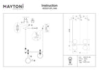 Lampa wisząca Maytoni Ring IP20 4xG9 MOD013PL-04B | Czarny