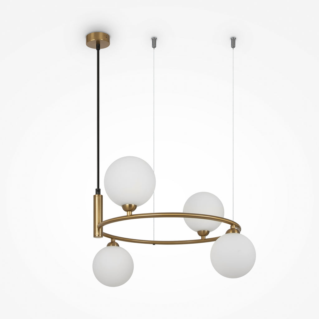 Lampa wisząca Maytoni Ring IP20 4xG9 MOD013PL-04BS1 | Mosiądz
