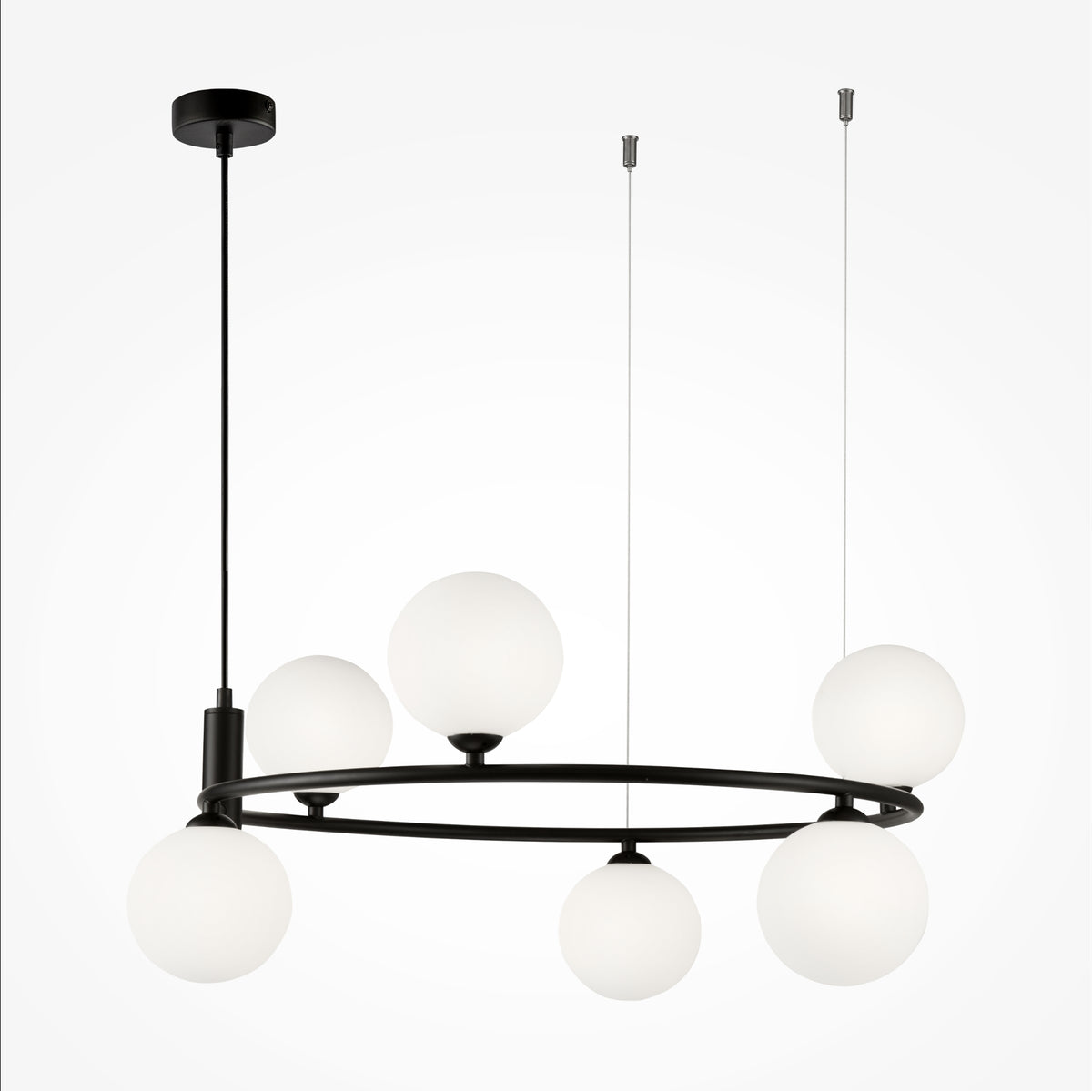 Lampa wisząca Maytoni Ring IP20 6xG9 MOD013PL-06B | Czarny
