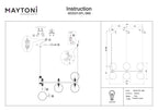 Lampa wisząca Maytoni Ring IP20 6xG9 MOD013PL-06B | Czarny