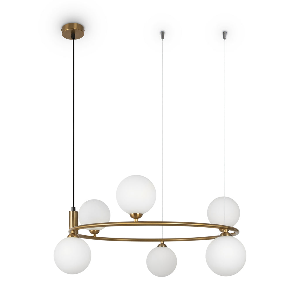 Lampa wisząca Maytoni Ring IP20 6xG9 MOD013PL-06BS1 | Mosiądz