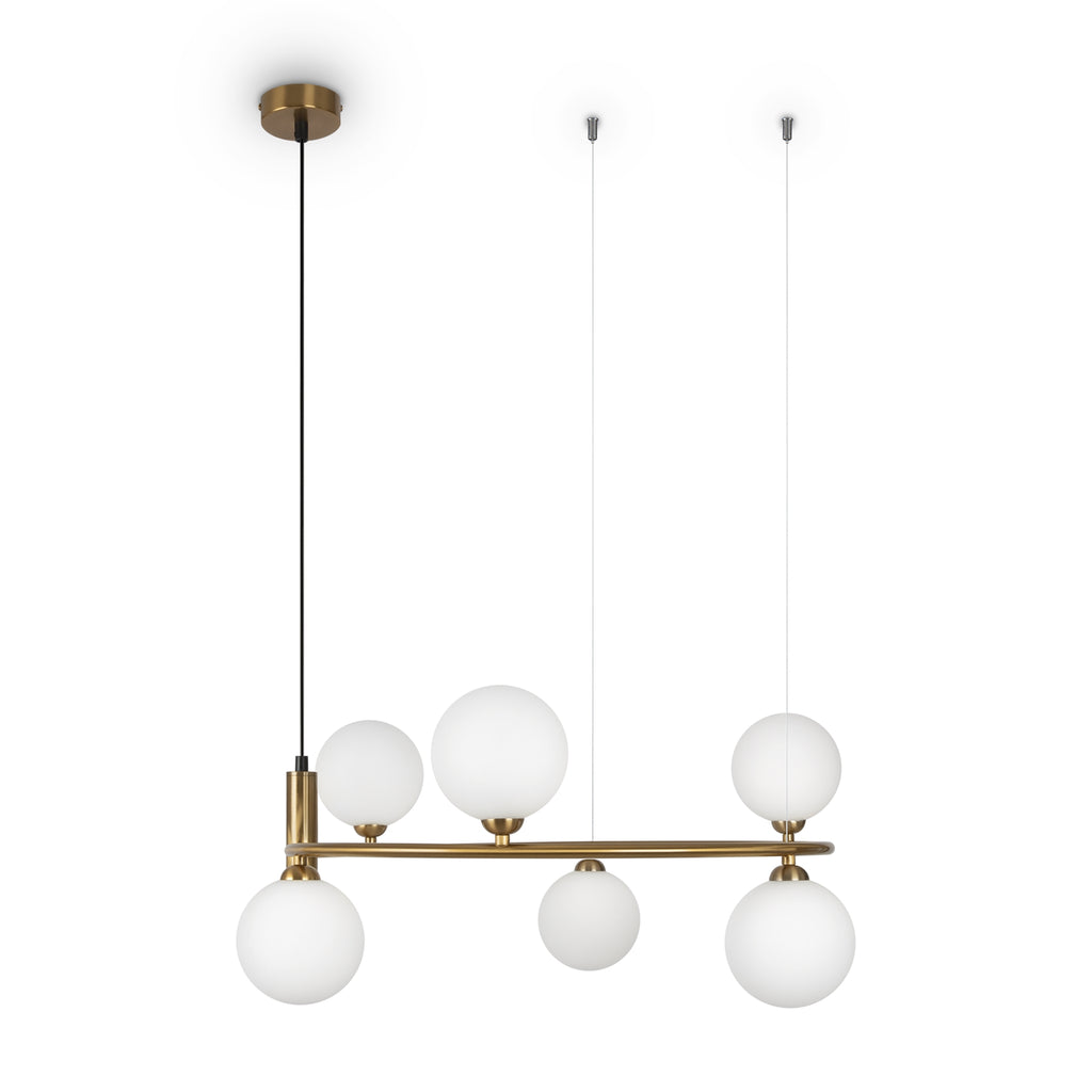 Lampa wisząca Maytoni Ring IP20 6xG9 MOD013PL-06BS1 | Mosiądz