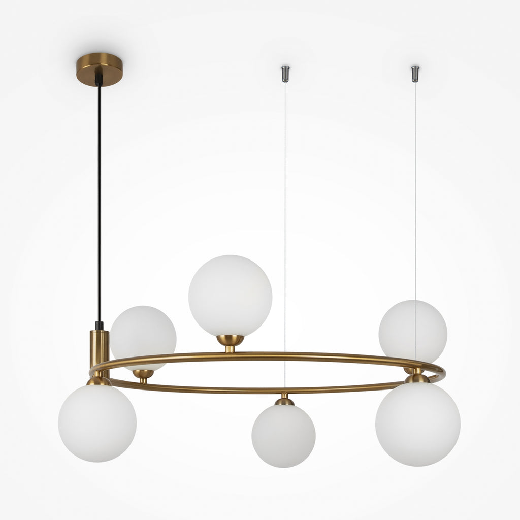Lampa wisząca Maytoni Ring IP20 6xG9 MOD013PL-06BS1 | Mosiądz