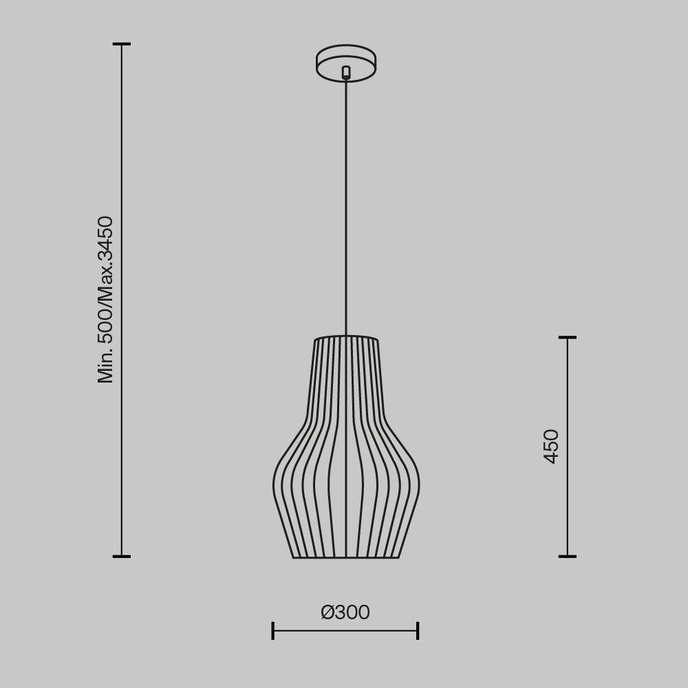 Lampa wisząca Maytoni Roots IP20 1xE27 MOD191PL-01W1 | Czarny