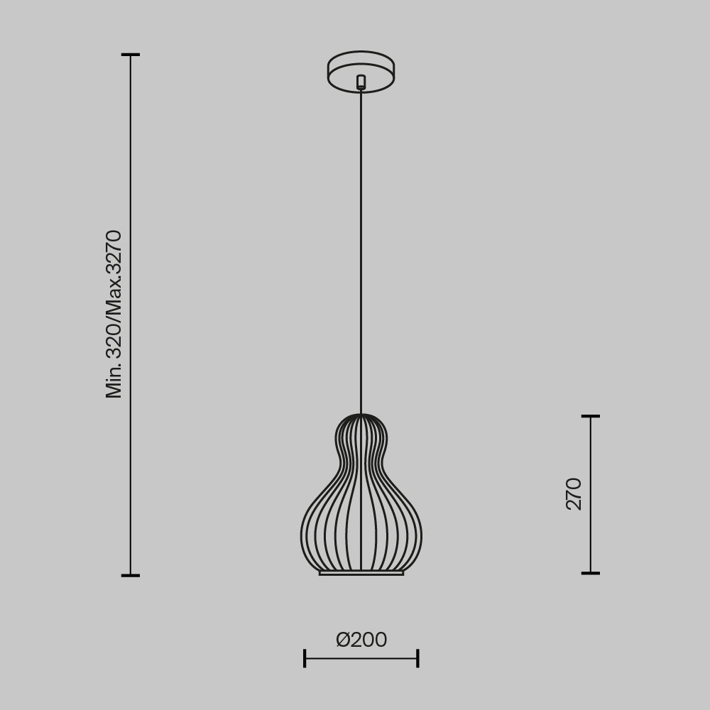 Lampa wisząca Maytoni Roots IP20 1xE27 MOD192PL-01W | Czarny