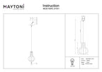 Lampa wisząca Maytoni Roots IP20 1xE27 MOD193PL-01W1 | Czarny