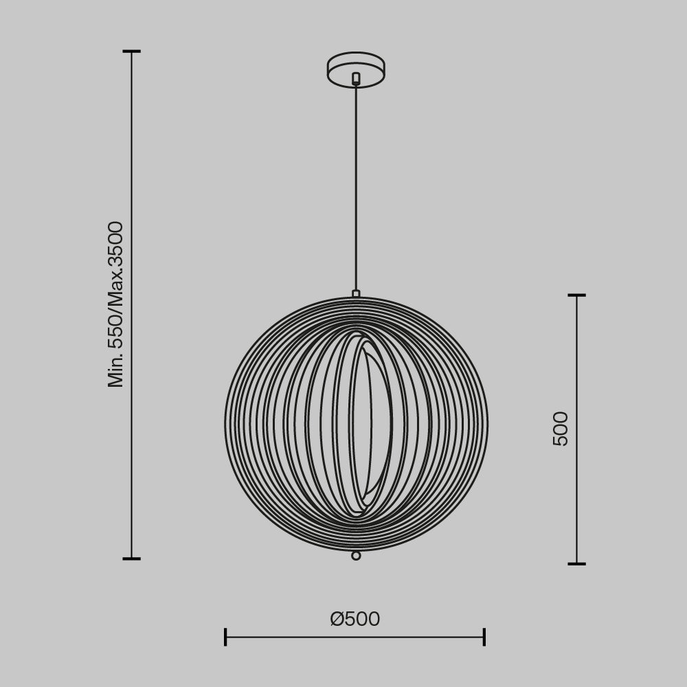 Lampa wisząca Maytoni Roots IP20 1xE27 MOD197PL-01W1 | Czarny