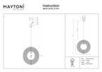 Lampa wisząca Maytoni Roots IP20 1xE27 MOD197PL-01W1 | Czarny