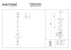 Lampa wisząca Maytoni Ros IP20 1xGU10 MOD227PL-01B1 | Czarny