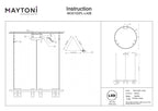 Lampa wisząca Maytoni Satellite IP20 x MOD102PL-L42B | Czarny