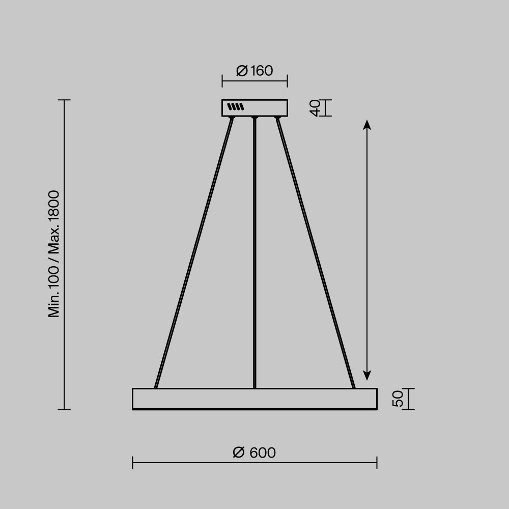 Lampa wisząca Maytoni Saturno IP20 x MOD415PL-L45BS4K | Mosiądz
