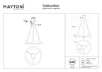 Lampa wisząca Maytoni Saturno IP20 x MOD415PL-L45BS4K | Mosiądz