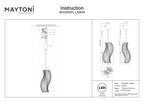 Lampa wisząca Maytoni Shadows of the past IP20 x MOD263PL-L20B3K | Czarny