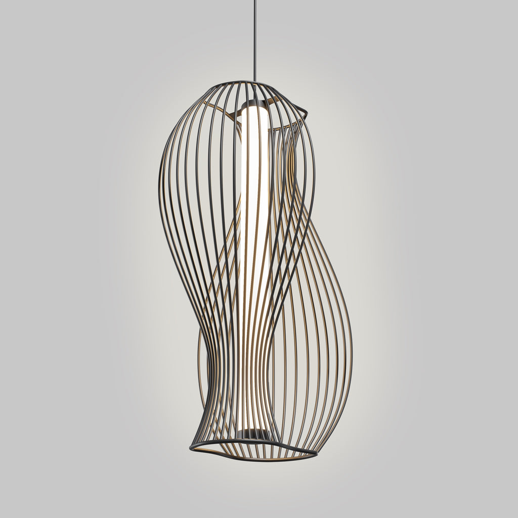 Lampa wisząca Maytoni Shadows of the past IP20 x MOD263PL-L20B3K | Czarny