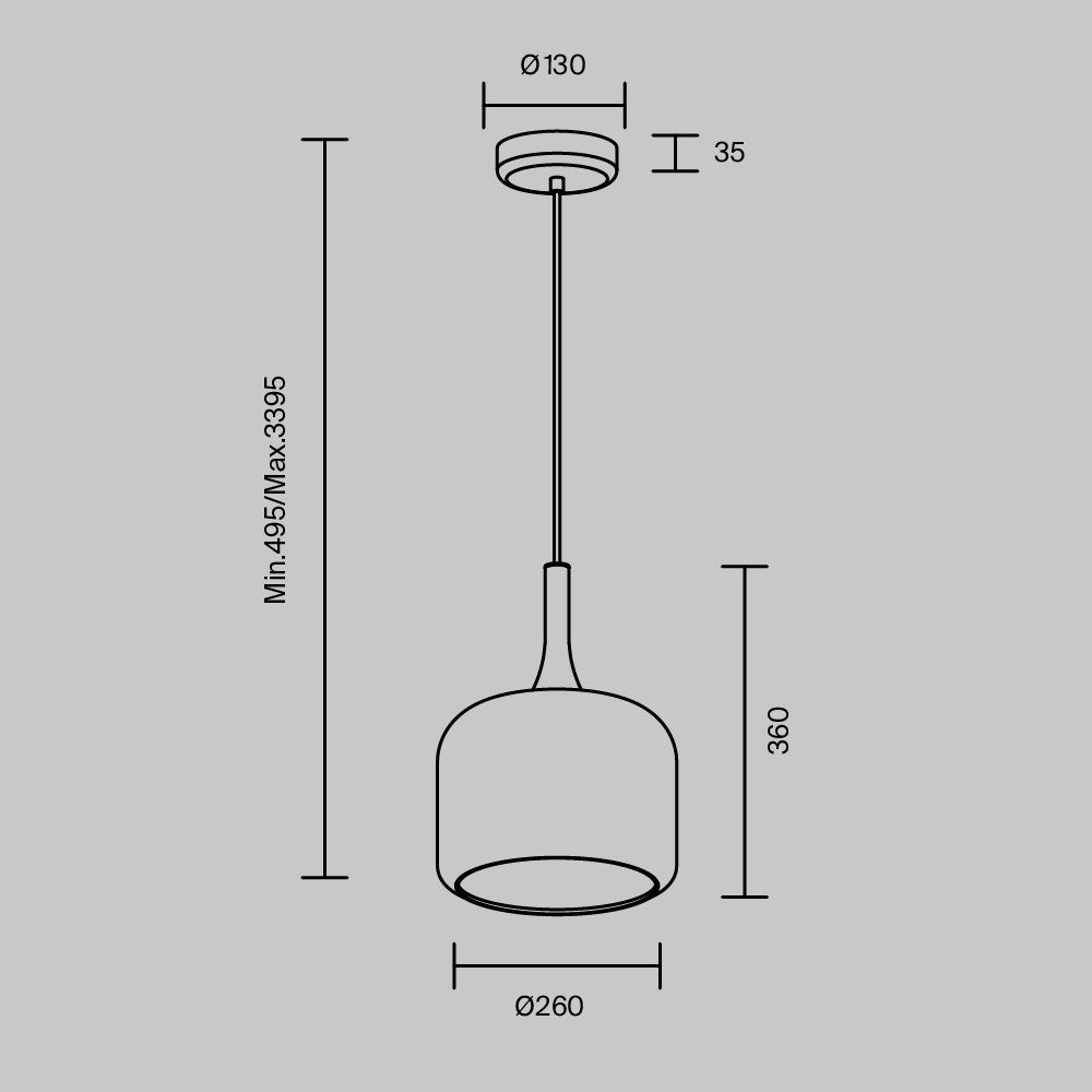 Lampa wisząca Maytoni Spirito IP20 x MOD286PL-L18W3K | Biały